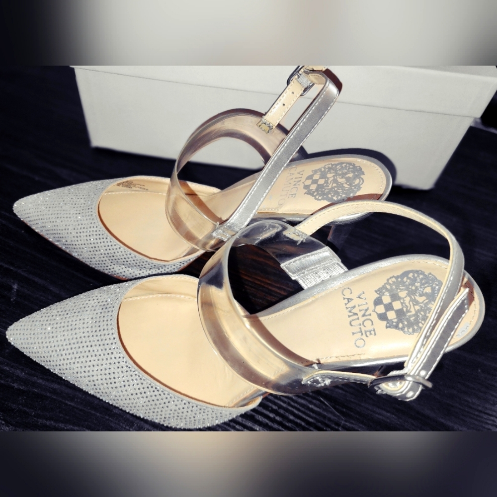Vince Camuto Silver Heels
